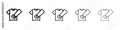 Softener clothes dirt icon outline simple illustration isolated