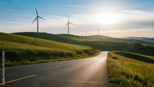 wind turbines in the field