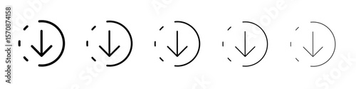 submit progress icon outline simple illustration isolated