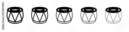 Tabla icon outline simple illustration isolated