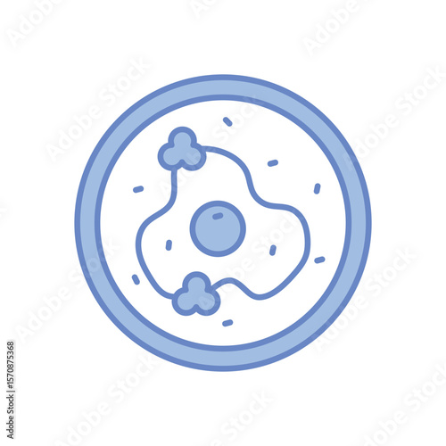 Fried Eggs Vector icon