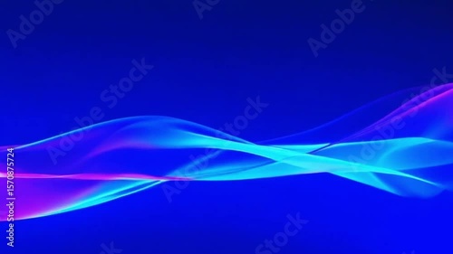 Serene Blue Energy: Abstract Wave Motion Background	
