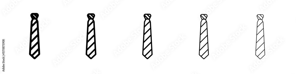 Tie icon outline simple illustration isolated Tie icon outline simple illustration isolated