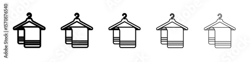Towel Icon outline simple illustration isolated