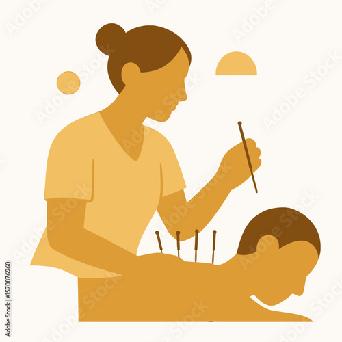 Acupuncture Therapy Session For Pain Relief