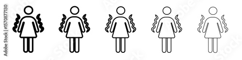 Trembling icon outline simple illustration isolated