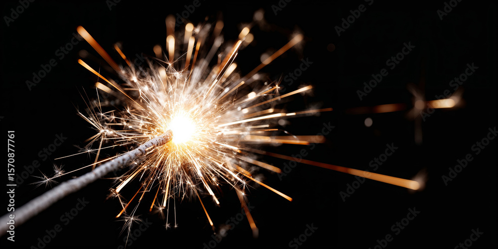 custom made wallpaper toronto digitalSparkler igniting with bright sparks and glowing light in darkness  