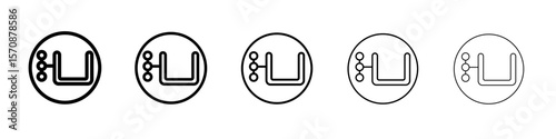 Vice clamp icon outline simple illustration isolated