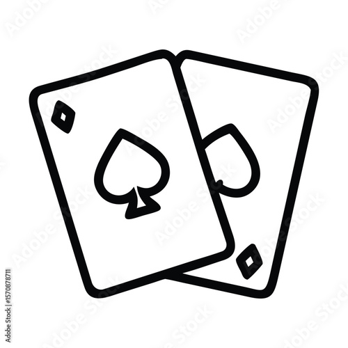 Vector design playing cards icon style