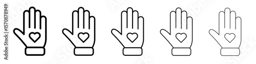 Volunteer icon outline simple illustration isolated