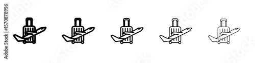 voyage icon outline simple illustration isolated