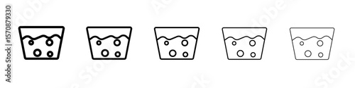 Water soak icon outline simple illustration isolated