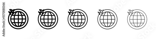 Worldwide icon outline simple illustration isolated