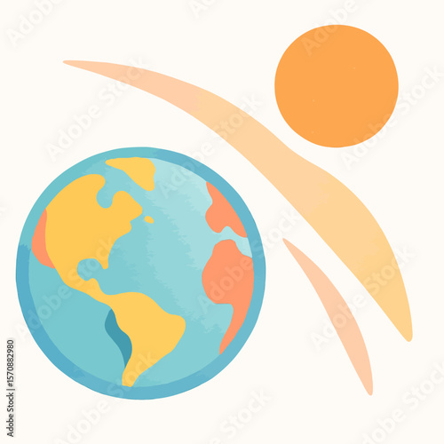 Sunrise Over Earth Abstract Concept
