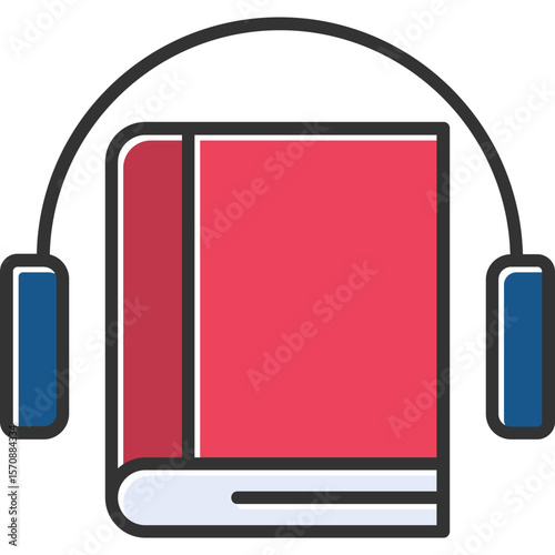 Audio Book Vector Icon Design Vector Icon Design