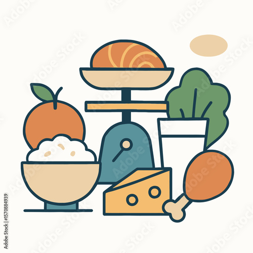 Balanced Diet Ingredients For Healthy Nutrition