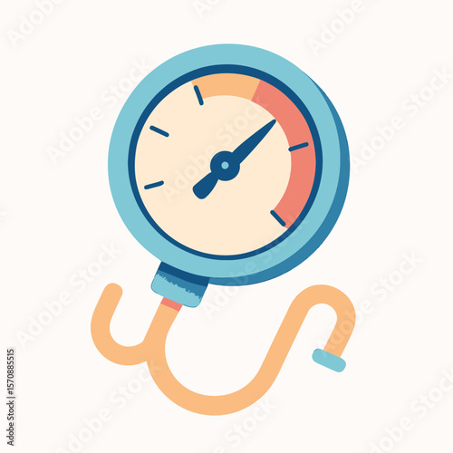 Colorful Blood Pressure Gauge For Health Monitoring