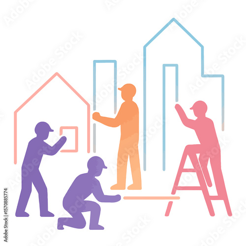 Teamwork In Modern Urban Construction Projects