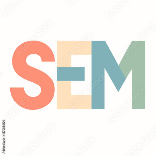 Minimalist Sem Concept In Pastel Colors