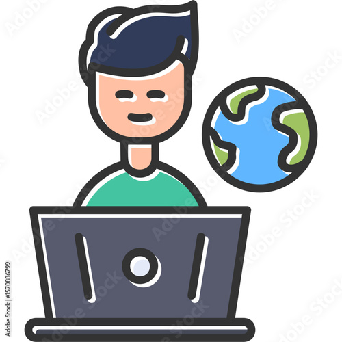 Freelancer Vector Icon Design