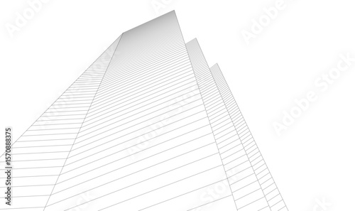 Architectural geometric abstract background vector design