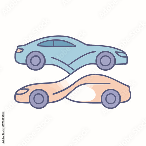Modern Electric Cars Side By Side
