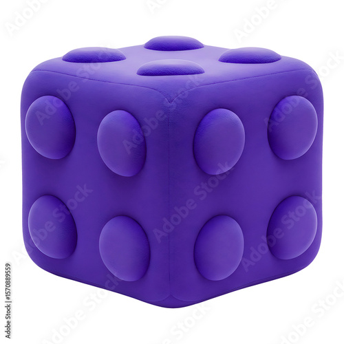Wallpaper Mural Cushioned Curves The Vibrant Darken Purple Block Tactile Delight The Plushy Perforated Cube Torontodigital.ca