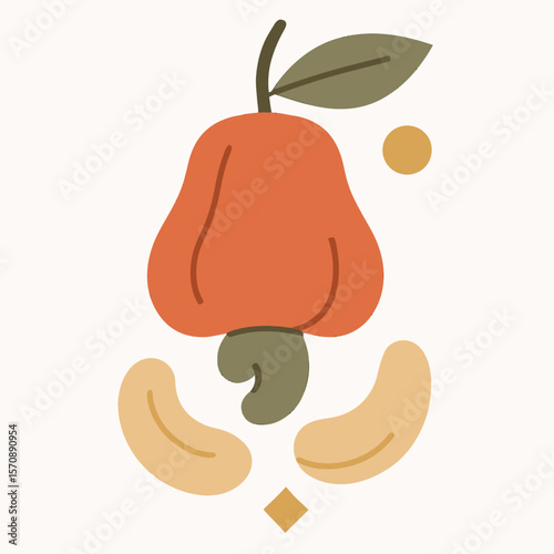 Cashew Fruit With Raw And Roasted Nuts
