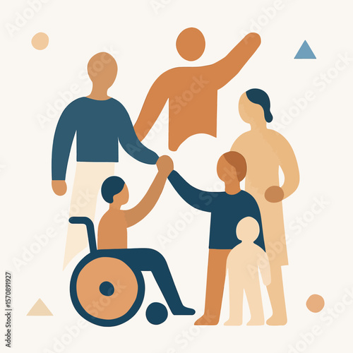 Diverse Community Support And Inclusion Concept