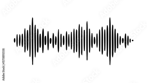 vector illustration of a sound wave