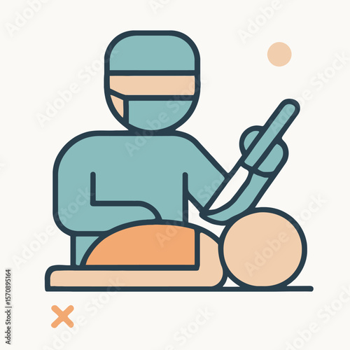 Surgeon Performing Medical Operation In Hospital