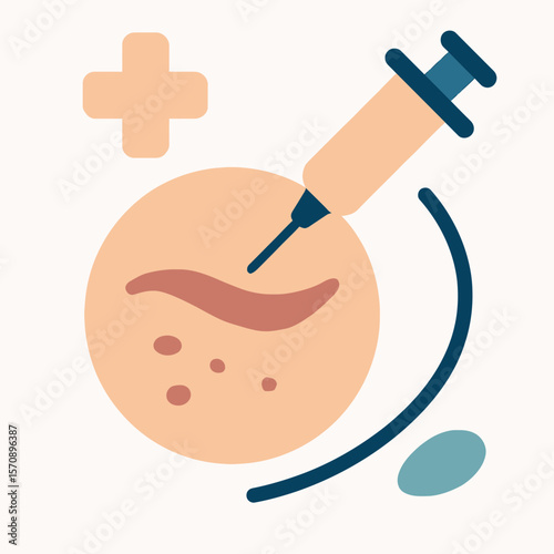 Facial Mole Removal Treatment Concept
