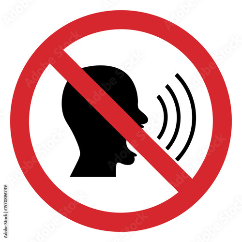 Shouting loudly is prohibited