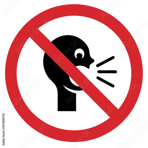 Shouting and laughing loudly is prohibited
