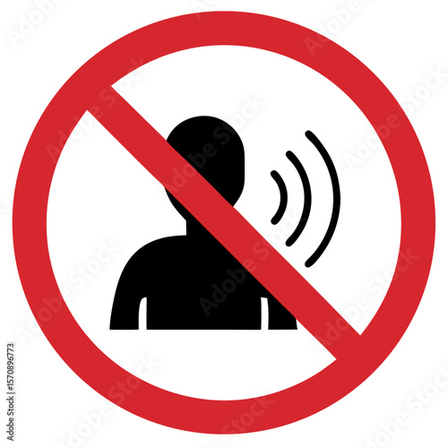 Shouting and laughing loudly is prohibited