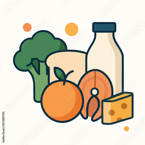 Healthy Balanced Diet Food Collection