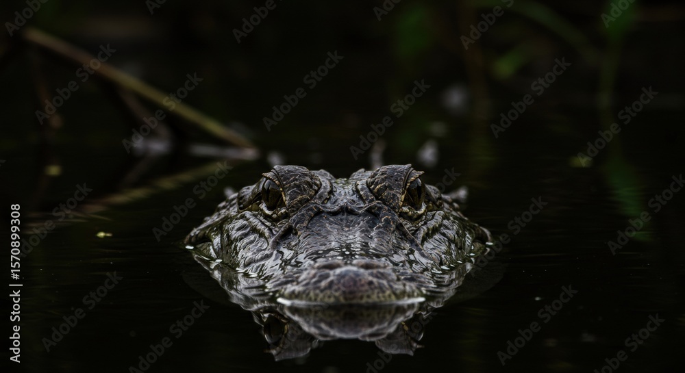 Close-up of a Nile crocodile showing textured skin, sharp teeth, and intense eyes. Powerful African predator in its natural habitat near freshwater rivers. Close-up of a Nile crocodile showing textured skin, sharp teeth, and intense eyes. Powerful African predator in its natural habitat near freshwater rivers.