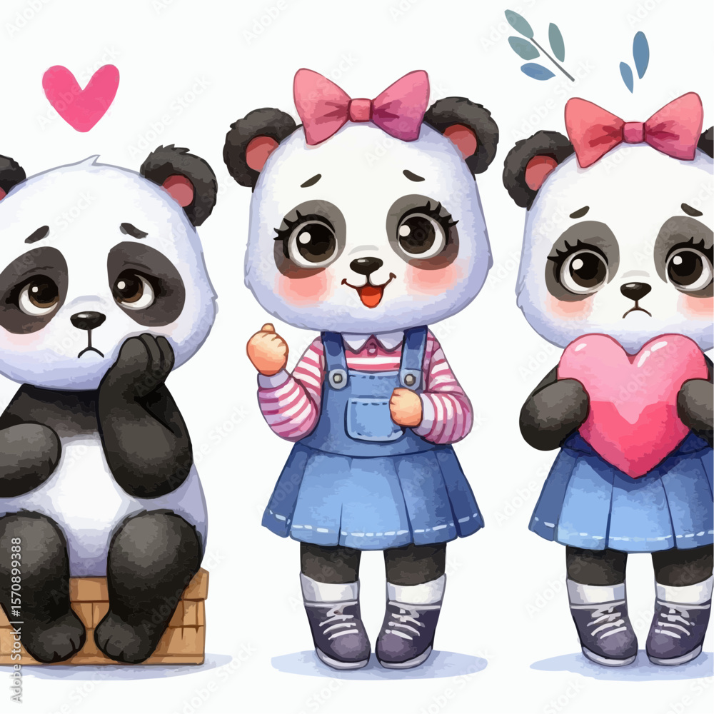 Obraz premium Panda bears