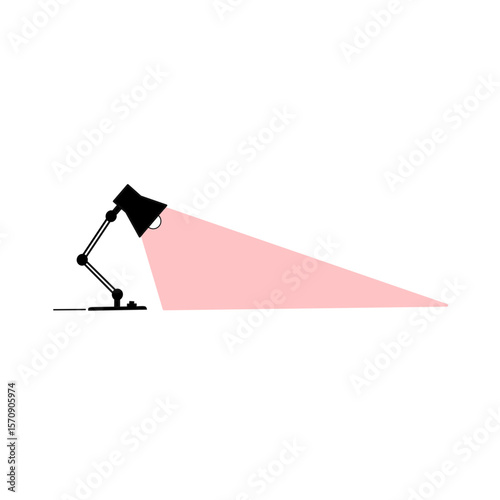 study lamp illustration