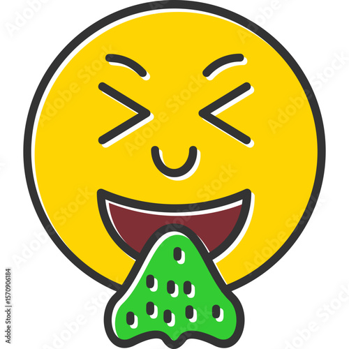 Vomit Vector Icon Design