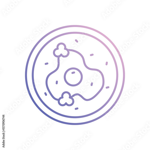 Fried Eggs Vector icon