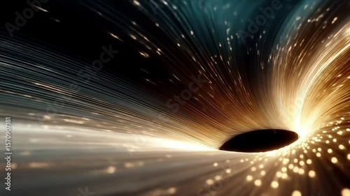 Wormhole Abstract Space Travel Concept