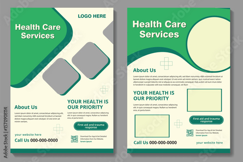 Modern medical banner for social media post template