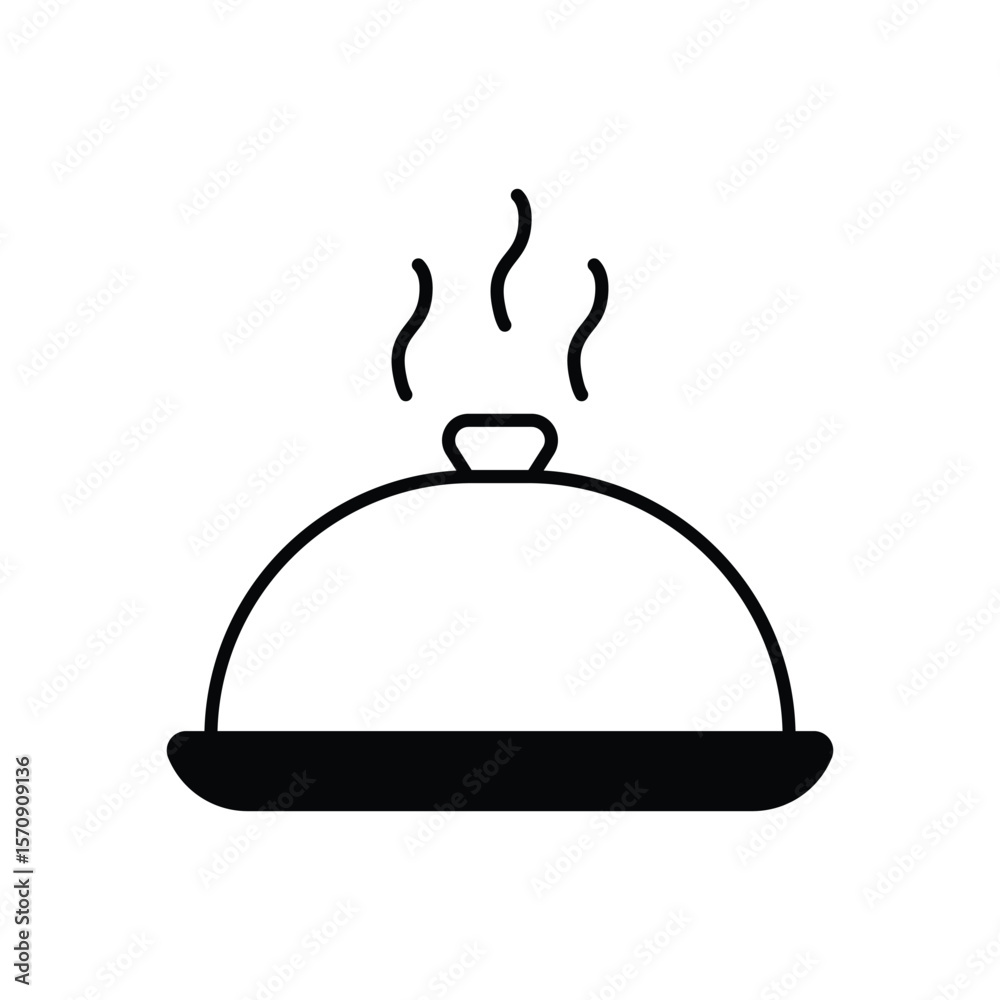 Obraz premium Food Tray Vector icon