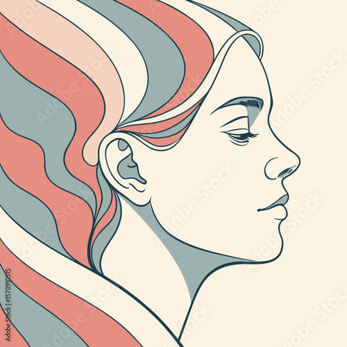 Fluid Shapes Morphing into Human Face – Abstract Portrait Art, Surreal Identity Illustration, Liquid Metamorphosis Design, Psychedelic Facial Transformation, Dynamic Expressionism