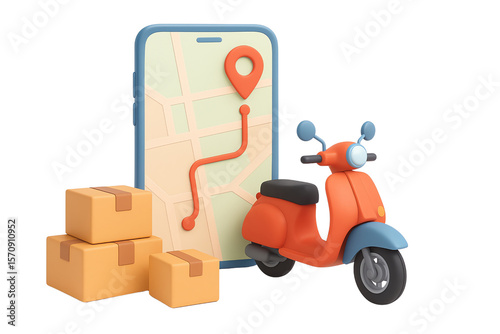 Isolated Ecommerce Online Shop 3D Render Icon Illustration