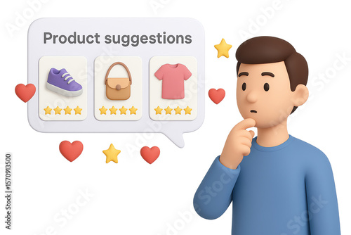 Isolated Ecommerce Online Shop 3D Render Icon Illustration