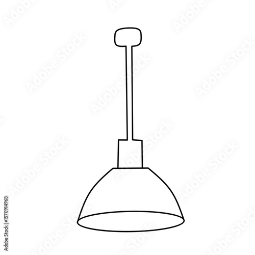 line vector hanging lamp