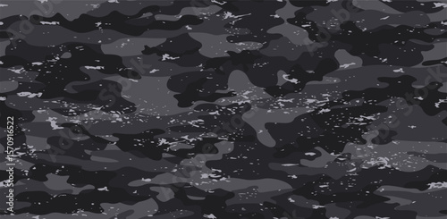 Seamless grunge pattern camouflage gray