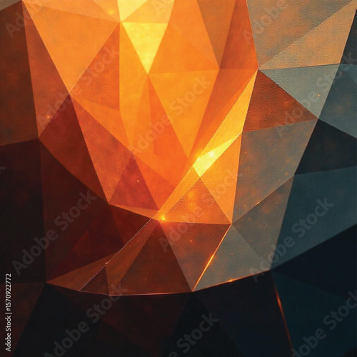 Colorful geometric abstract background with a triangle pattern design